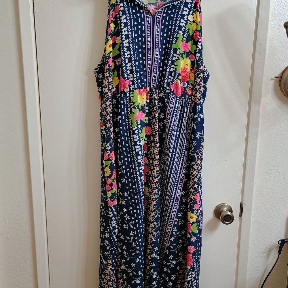 SHEIN Curve 2XL Geometric Print Top